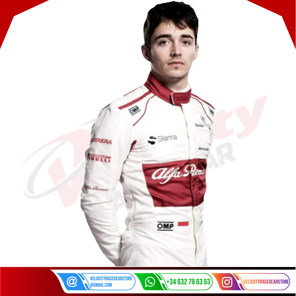 2018 Charles Leclerc Alfa Romeo Sauber F1 Suit - Velocity Racegear-2018 Charles Leclerc Alfa Romeo Sauber F1 Suit - Velocity Racegear-F1 Racing Suit