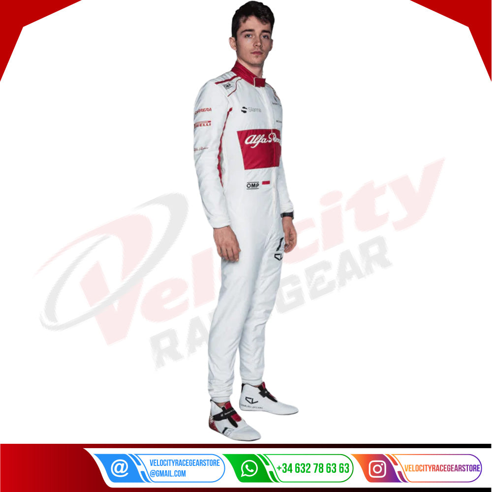 2018 Charles Leclerc Alfa Romeo Sauber F1 Suit - Velocity Racegear-2018 Charles Leclerc Alfa Romeo Sauber F1 Suit - Velocity Racegear-F1 Racing Suit