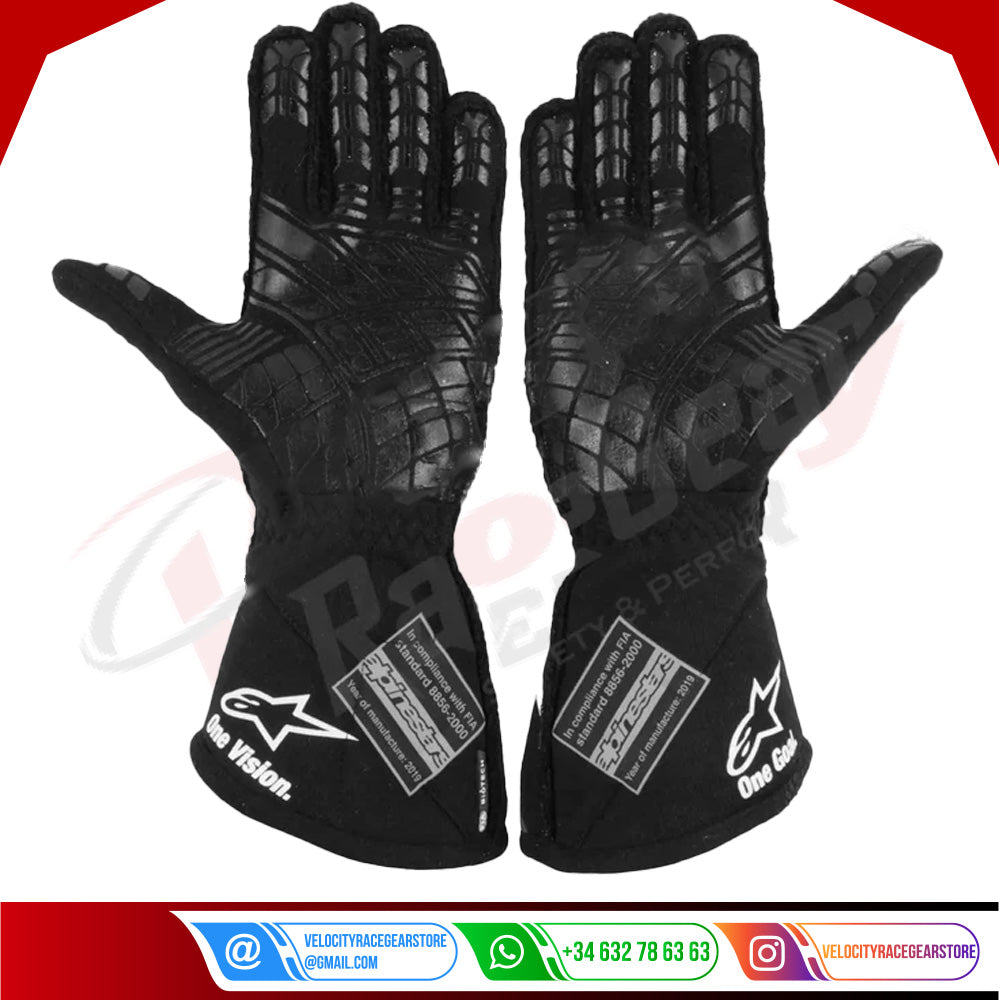2019 Daniel Ricciard Renault F1 Race Gloves - Velocity Racegear-2019 Daniel Ricciard Renault F1 Race Gloves - Velocity Racegear-F1 Gloves