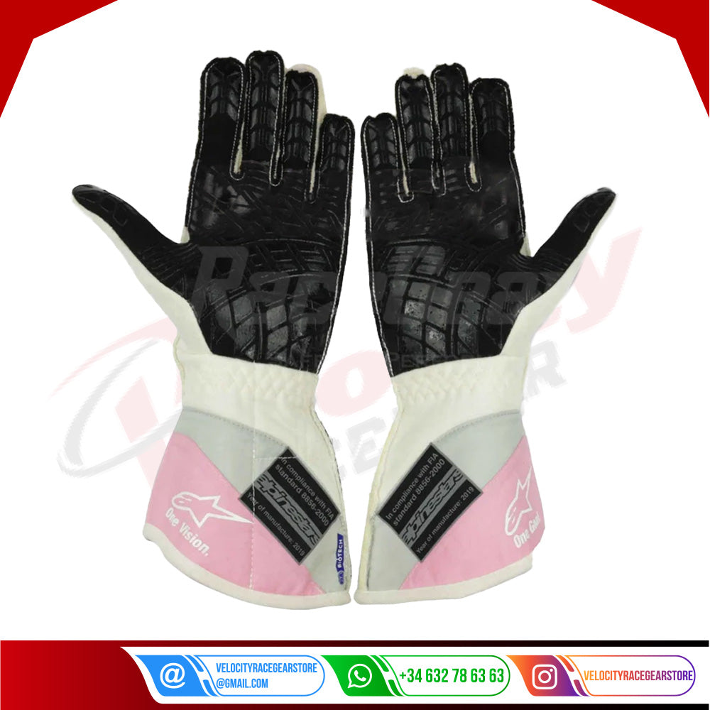 2019 Lance Stroll BWT Race Spec Racing Point F1 Gloves - Velocity Racegear-2019 Lance Stroll BWT Race Spec Racing Point F1 Gloves - Velocity Racegear-F1 Gloves