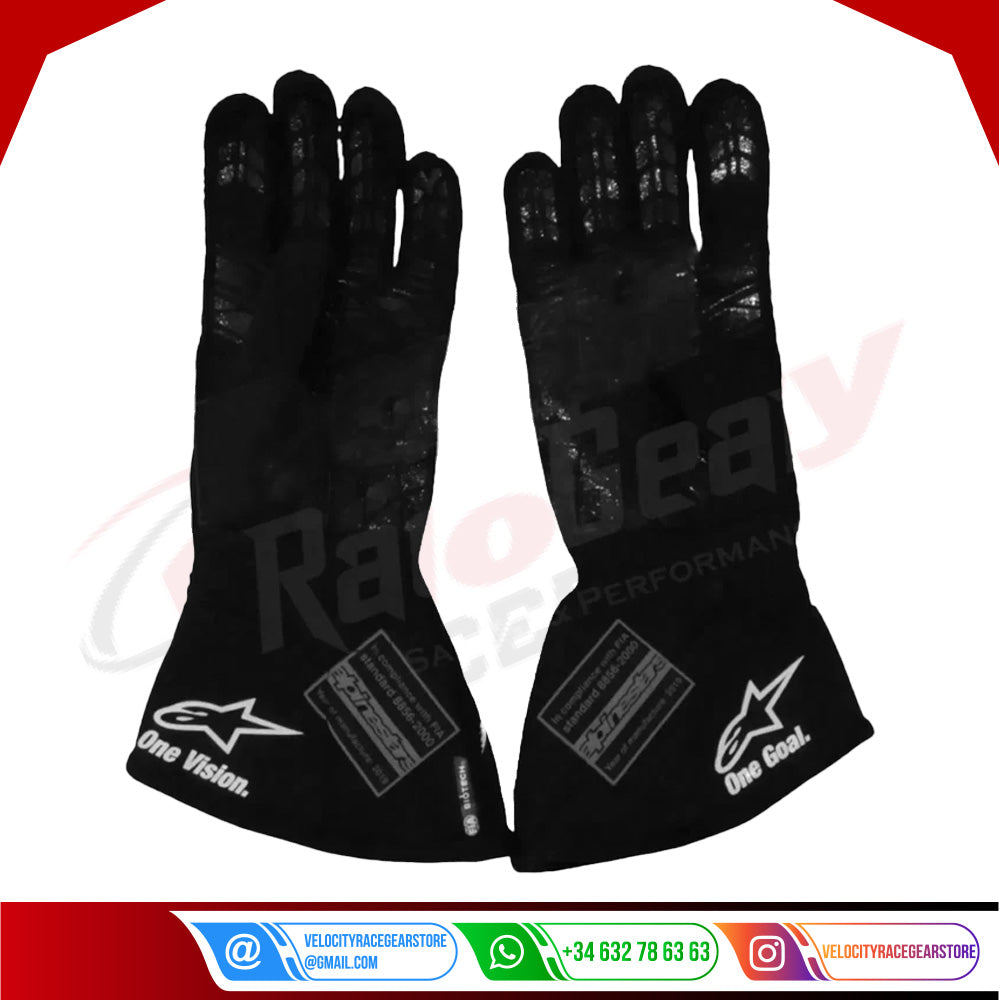 2019 Nico Hulkenberg Renault F1 Race Gloves - Velocity Racegear-2019 Nico Hulkenberg Renault F1 Race Gloves - Velocity Racegear-F1 Gloves