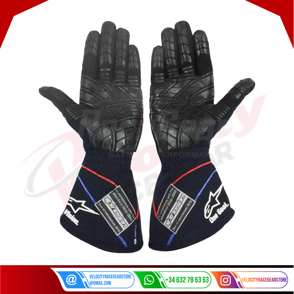2019 Pierre Gasly Belgian GP F1 Race Gloves - Velocity Racegear-2019 Pierre Gasly Belgian GP F1 Race Gloves - Velocity Racegear-F1 Gloves