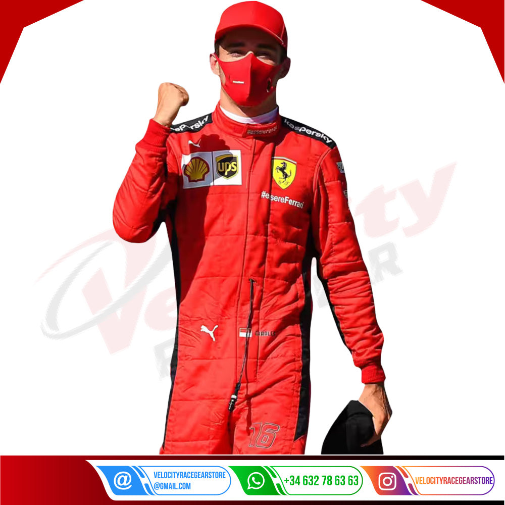2020 Charles Leclerc Ferrari F1 Race Suit - Velocity Racegear-2020 Charles Leclerc Ferrari F1 Race Suit - Velocity Racegear-F1 Racing Suit