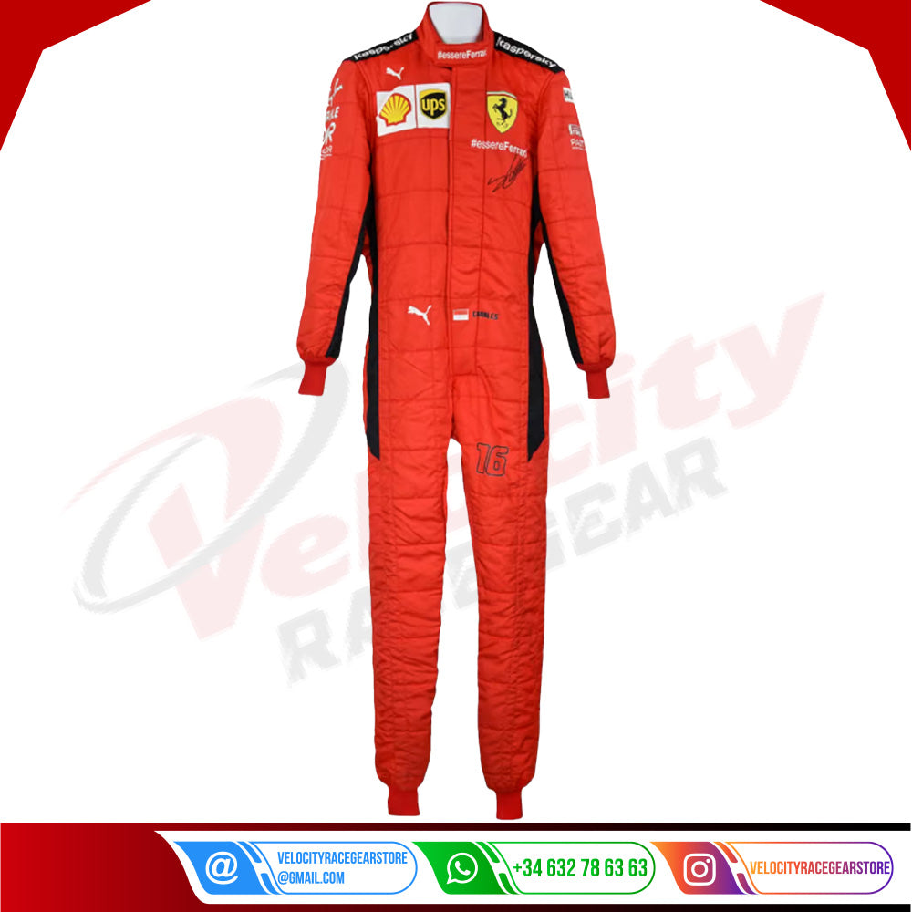 2020 Charles Leclerc Ferrari F1 Race Suit - Velocity Racegear-2020 Charles Leclerc Ferrari F1 Race Suit - Velocity Racegear-F1 Racing Suit