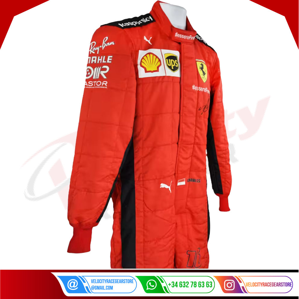 2020 Charles Leclerc Ferrari F1 Race Suit - Velocity Racegear-2020 Charles Leclerc Ferrari F1 Race Suit - Velocity Racegear-F1 Racing Suit