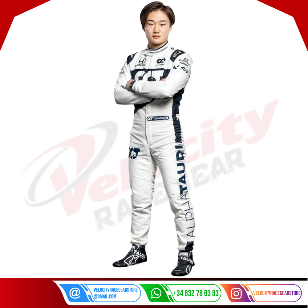 2020 Yuki Tsunoda AlphaTauri F1 Race Suit - Velocity Racegear-2020 Yuki Tsunoda AlphaTauri F1 Race Suit - Velocity Racegear-F1 Racing Suit