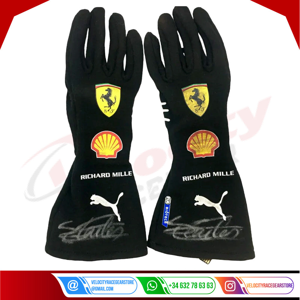 2021 Charles Leclerc Ferrari Monaco GP F1 gloves - Velocity Racegear-2021 Charles Leclerc Ferrari Monaco GP F1 gloves - Velocity Racegear-F1 Gloves