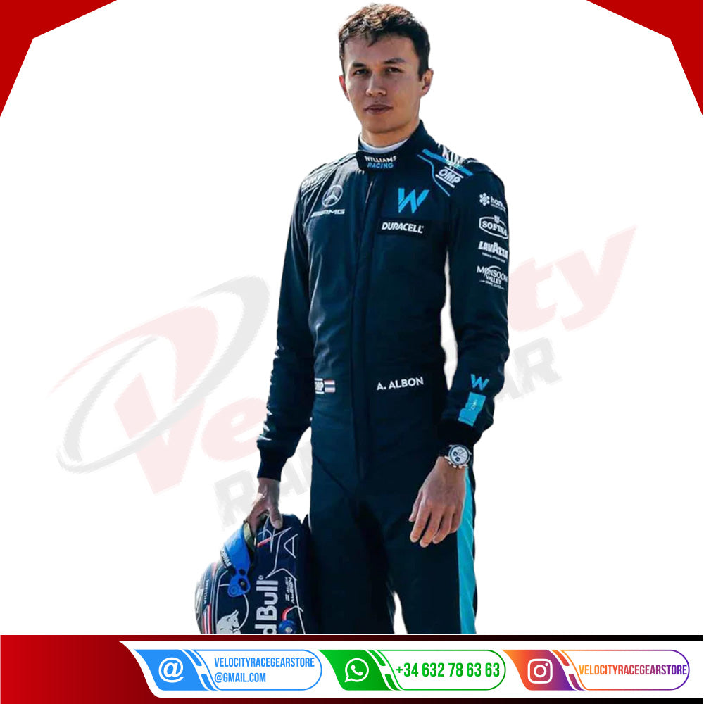2022 New Alexander Albon F1 Race Suit Williams Racing - Velocity Racegear-2022 New Alexander Albon F1 Race Suit KIDS Williams Racing - Velocity Racegear-F1 Racing Suit