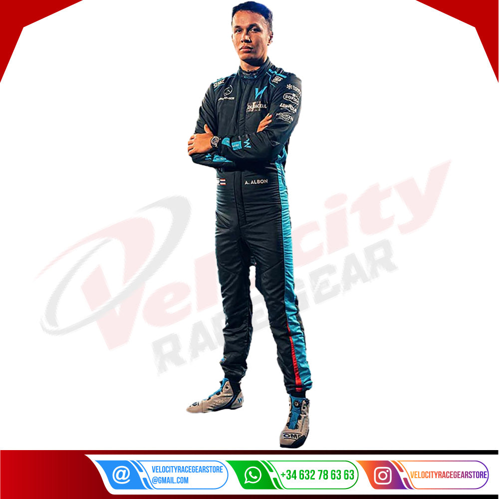 2022 New Alexander Albon F1 Race Suit Williams Racing - Velocity Racegear-2022 New Alexander Albon F1 Race Suit KIDS Williams Racing - Velocity Racegear-F1 Racing Suit