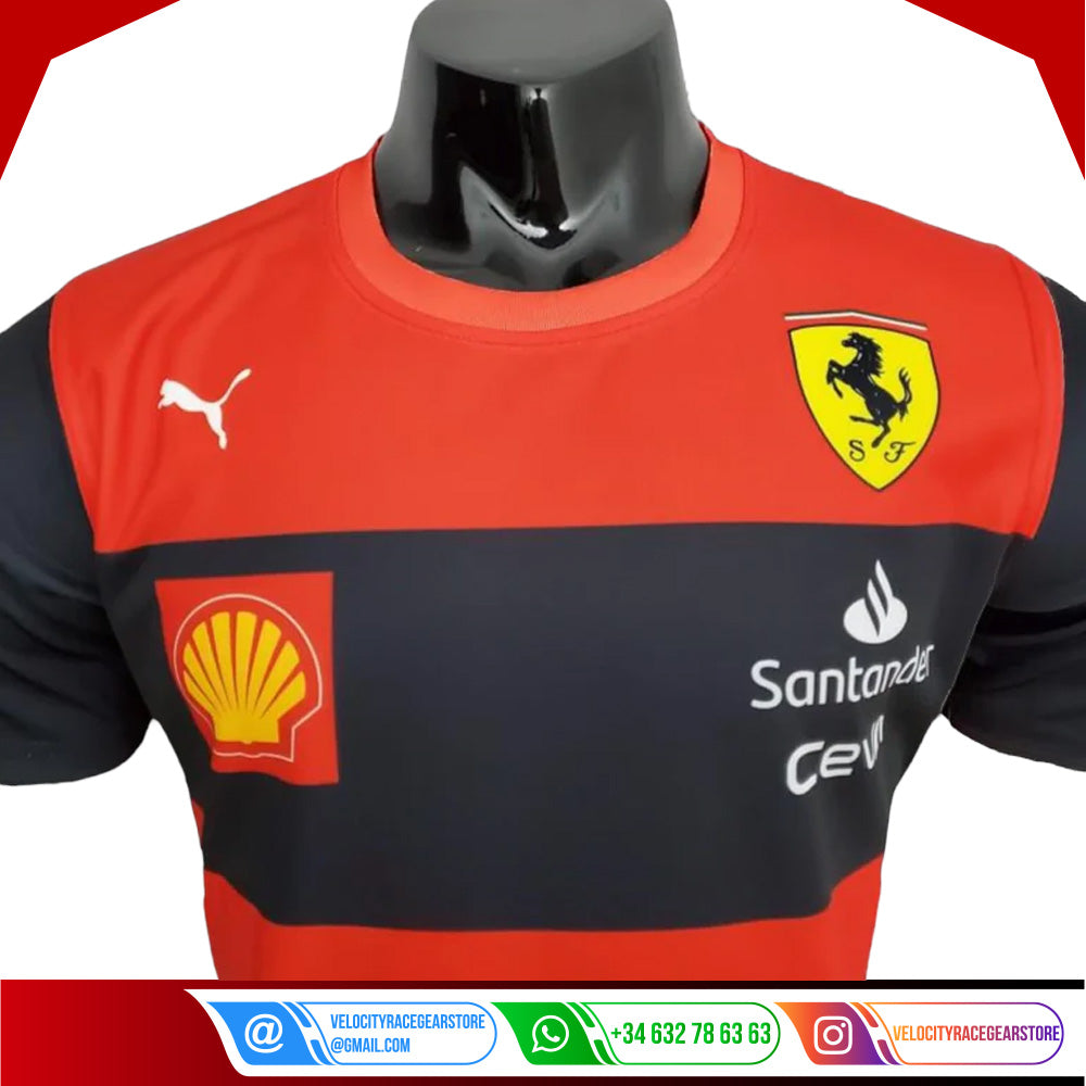 2022 New Ferrari Charles Leclecr F1 Racing T-Shirt - Velocity Racegear-2022 New Ferrari Charles Leclecr F1 Racing T-Shirt - Velocity Racegear-F1 Polo Shirts