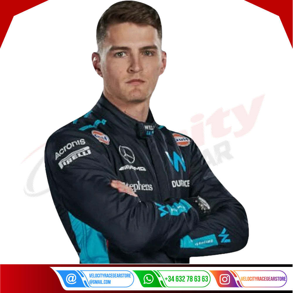 2023 Logan Sargeant Williams Racing F1 Race Suit - Velocity Racegear-2023 Logan Sargeant Williams Racing F1 Race Suit - Velocity Racegear-F1 Racing Suit