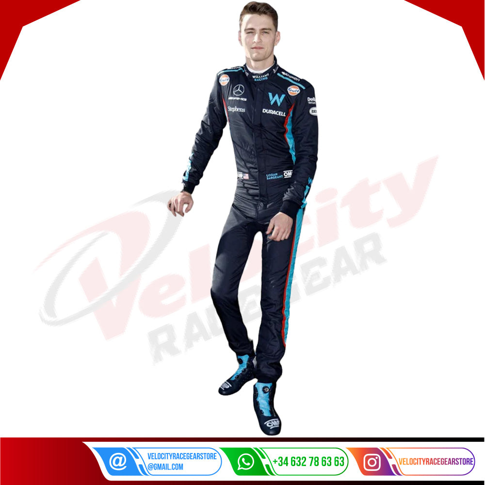 2023 Logan Sargeant Williams Racing F1 Race Suit - Velocity Racegear-2023 Logan Sargeant Williams Racing F1 Race Suit - Velocity Racegear-F1 Racing Suit