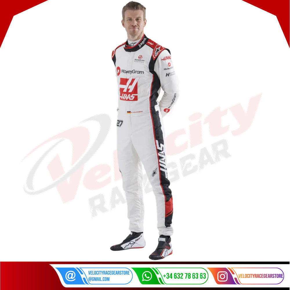 2023 Nico Hulkenberg Haas F1 Team F1 Race Suit - Velocity Racegear-2023 Nico Hulkenberg Haas F1 Team F1 Race Suit - Velocity Racegear-F1 Racing Suit