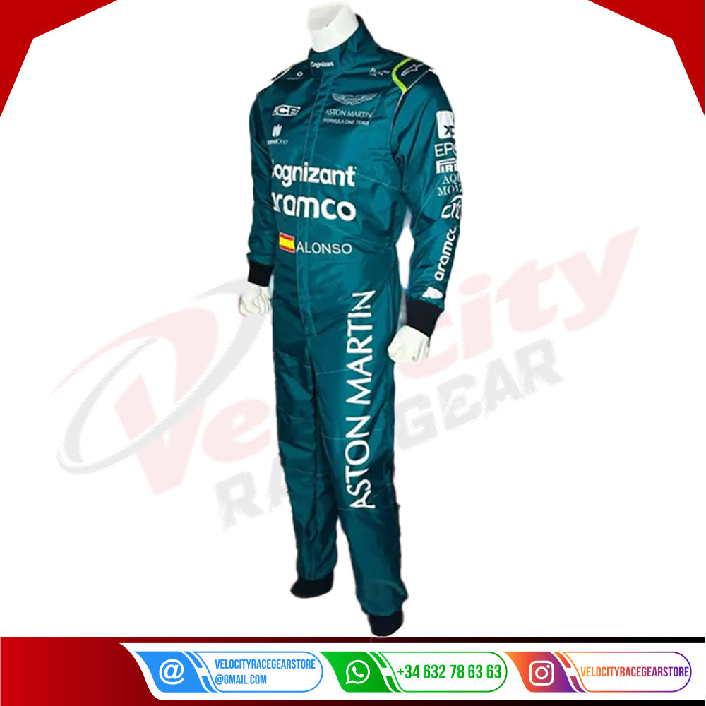 2023 Official Fernando Alonso Aston Martin F1 Race Suit - Velocity Racegear-2023 Official Fernando Alonso Aston Martin F1 Race Suit - Velocity Racegear-F1 Racing Suit