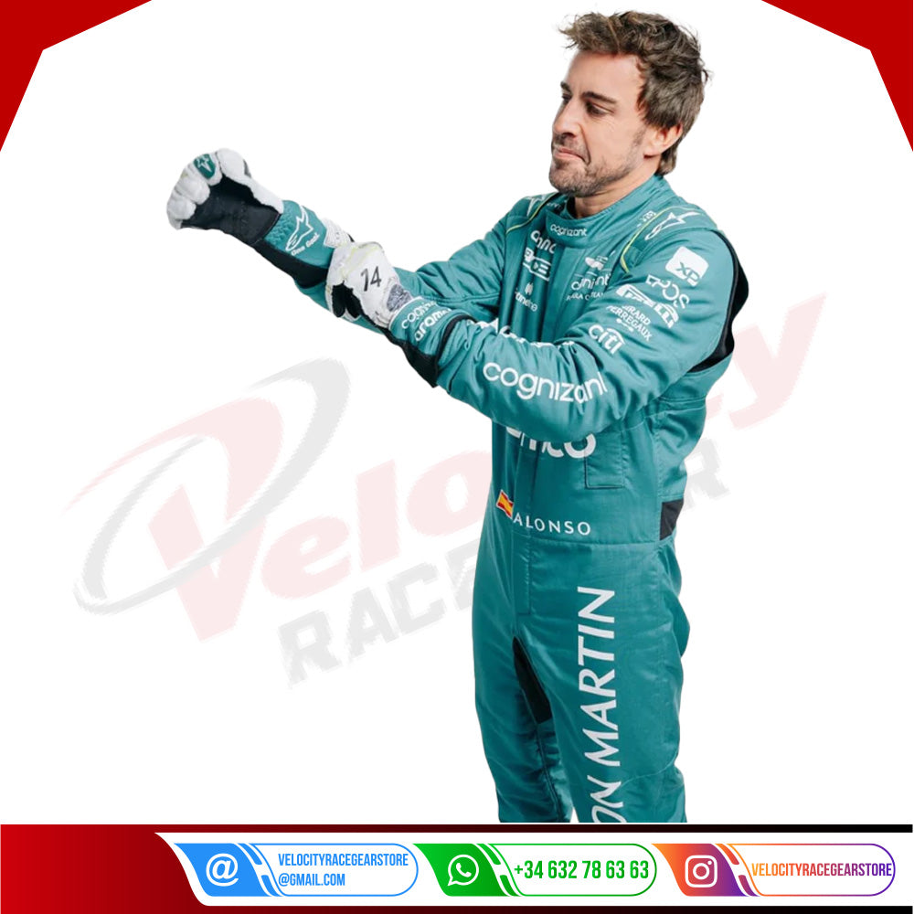 2023 Official Fernando Alonso Aston Martin F1 Race Suit