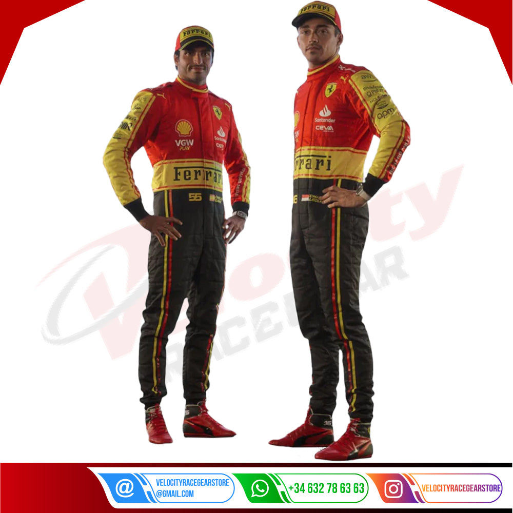 2023 Scuderia Ferrari F1 Race Suit  Monza GP Special Edition - Velocity Racegear-2023 Scuderia Ferrari F1 Race Suit KIDS Monza GP Special Edition - Velocity Racegear-F1 Racing Suit