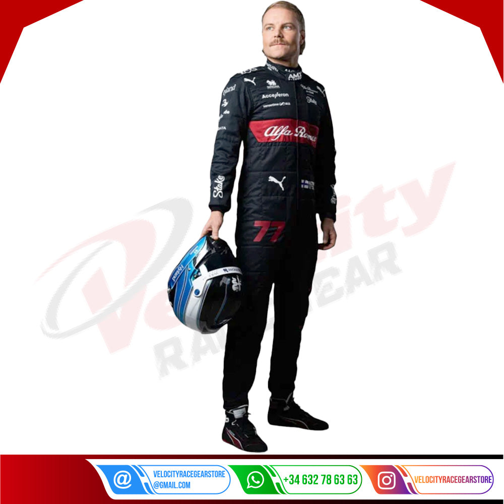 2023 Valtteri Bottas Alfa Romeo F1 Race Suit - Velocity Racegear-2023 Valtteri Bottas Alfa Romeo F1 Race Suit KIDS - Velocity Racegear-F1 Racing Suit