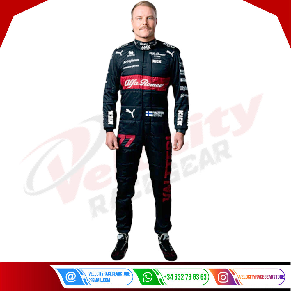 2023 Valtteri Bottas Alfa Romeo F1 Race Suit - Velocity Racegear-2023 Valtteri Bottas Alfa Romeo F1 Race Suit KIDS - Velocity Racegear-F1 Racing Suit