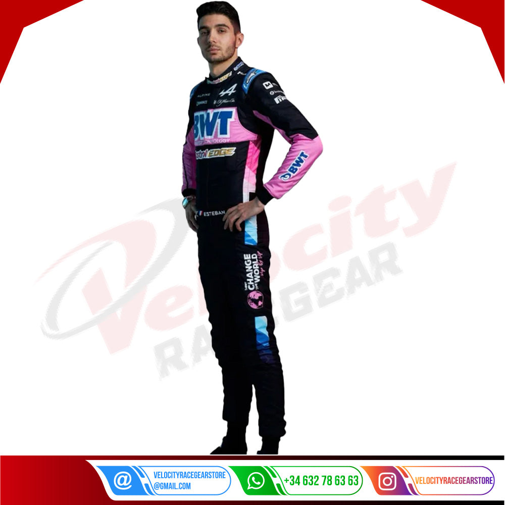 2024 BWT Esteban Ocon Alpine F1 Team Race Suit - Velocity Racegear-2024 BWT Esteban Ocon Alpine F1 Team Race Suit - Velocity Racegear-F1 Racing Suit