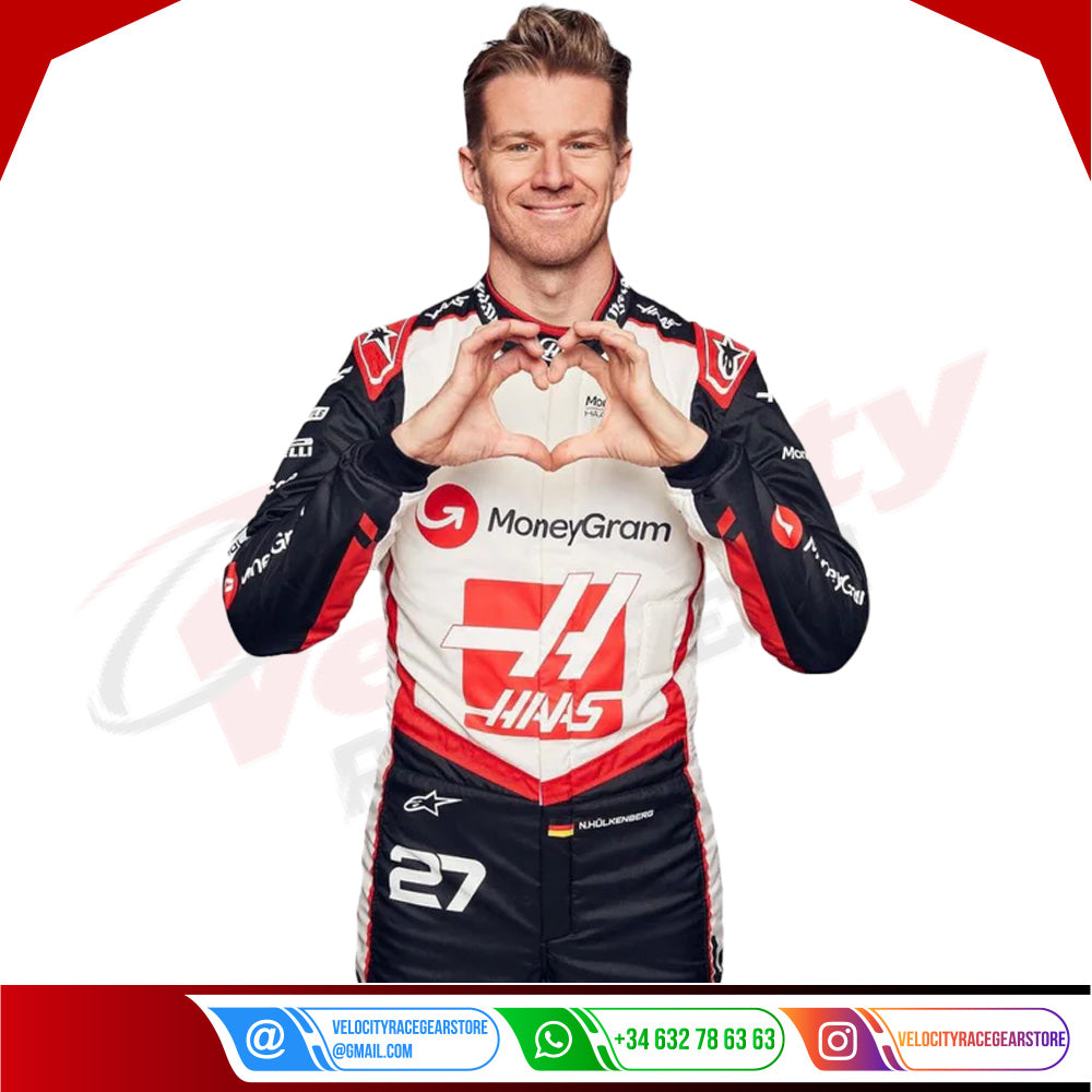 2024 Kevin Magnussen Haas F1 Team Race Suit - Velocity Racegear-2024 Kevin Magnussen Haas F1 Team Race Suit - Velocity Racegear-F1 Racing Suits