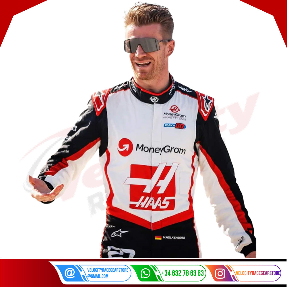 2024 Kevin Magnussen Haas F1 Team Race Suit - Velocity Racegear-2024 Kevin Magnussen Haas F1 Team Race Suit - Velocity Racegear-F1 Racing Suits