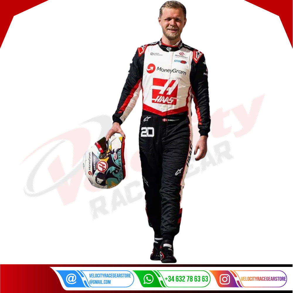 2024 Kevin Magnussen Haas F1 Team Race Suit - Velocity Racegear-2024 Kevin Magnussen Haas F1 Team Race Suit KIDS - Velocity Racegear-F1 Racing Suit