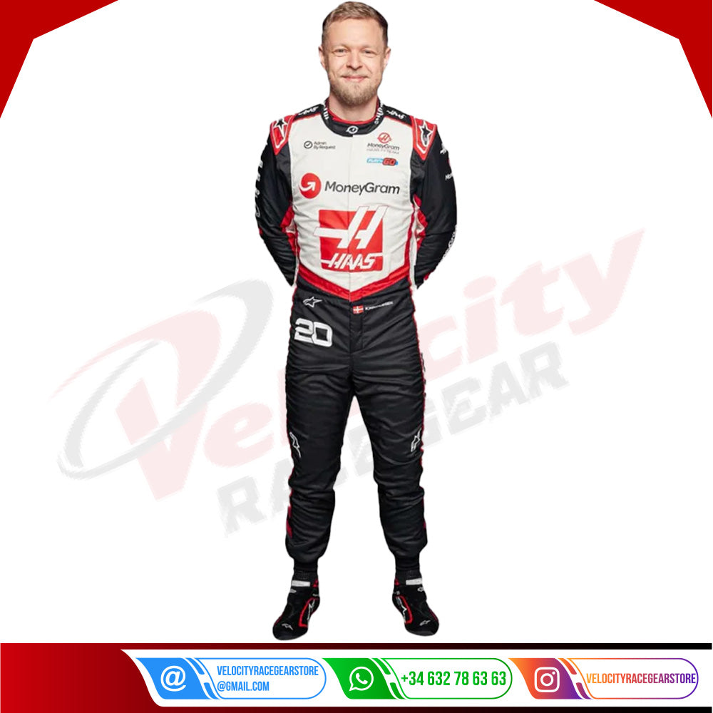 2024 Kevin Magnussen Haas F1 Team Race Suit - Velocity Racegear-2024 Kevin Magnussen Haas F1 Team Race Suit KIDS - Velocity Racegear-F1 Racing Suit
