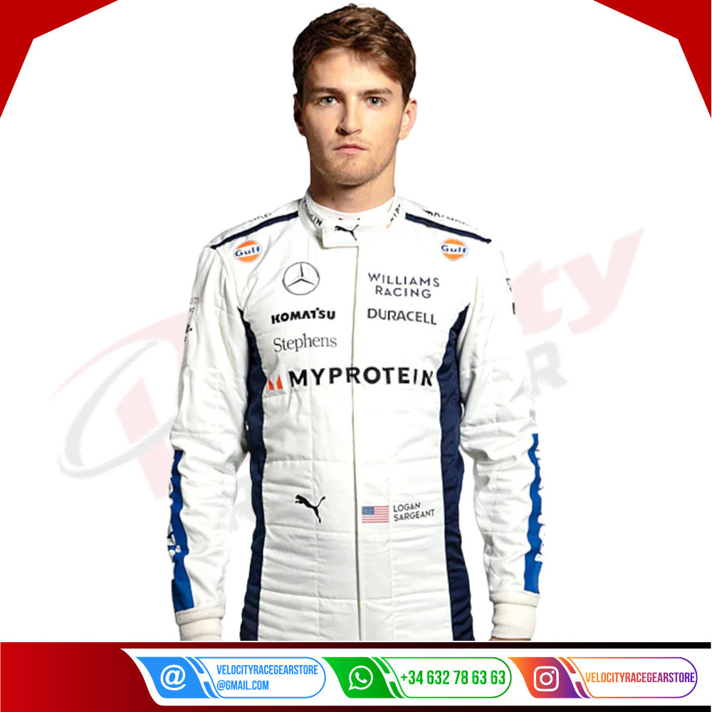 2024 Logan Sargeant Williams F1 Team Race Suit - Velocity Racegear-2024 Logan Sargeant Williams F1 Team Race Suit KIDS - Velocity Racegear-F1 Racing Suits