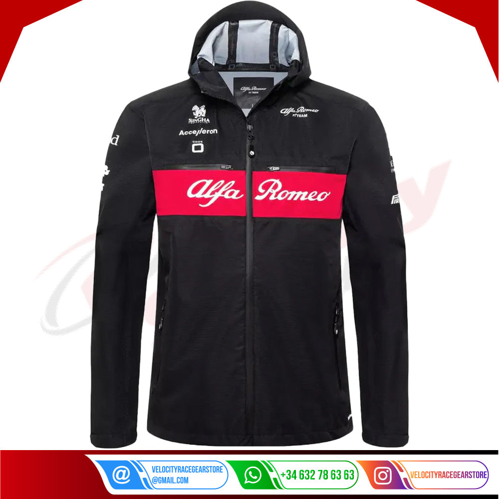 ALFA ROMEO RAIN JACKET MEN - Velocity Racegear-ALFA ROMEO RAIN JACKET MEN - Velocity Racegear-F1 jacket