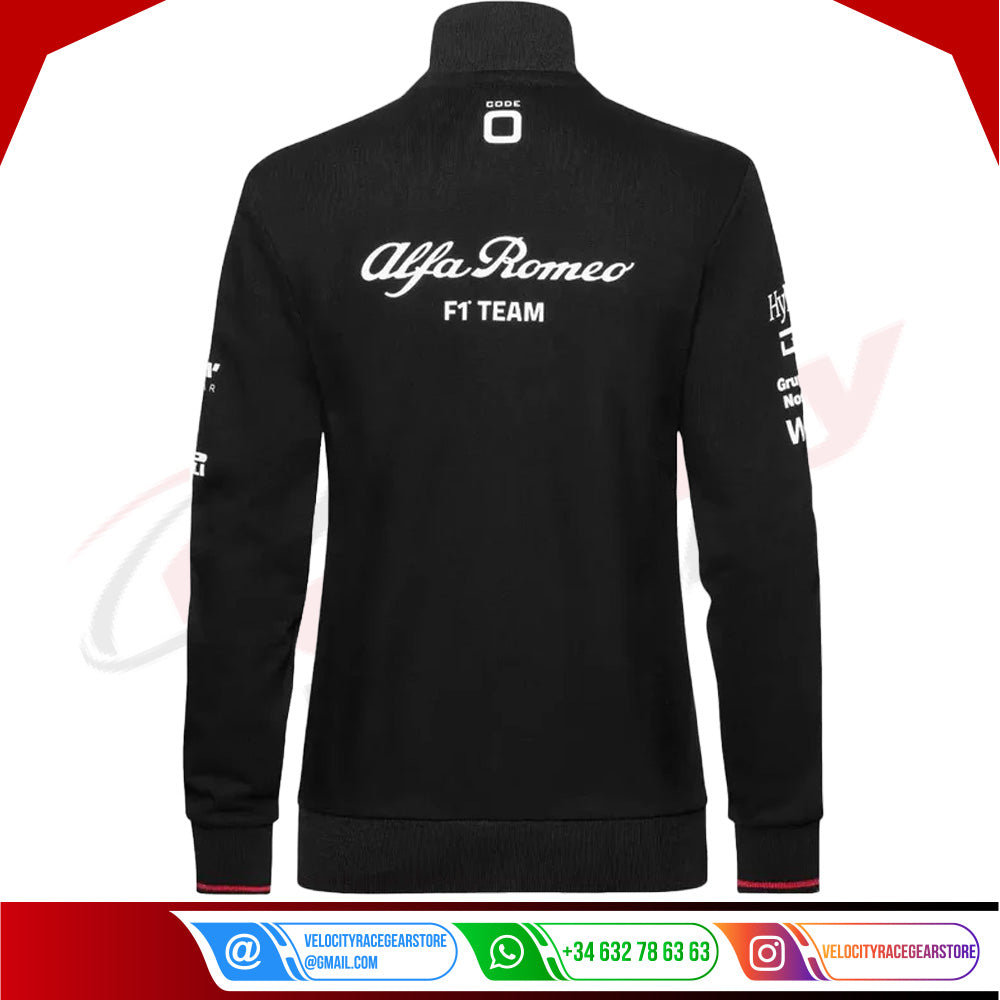ALFA ROMEO SWEAT JACKET WOMEN - Velocity Racegear-ALFA ROMEO SWEAT JACKET WOMEN - Velocity Racegear-F1 jacket