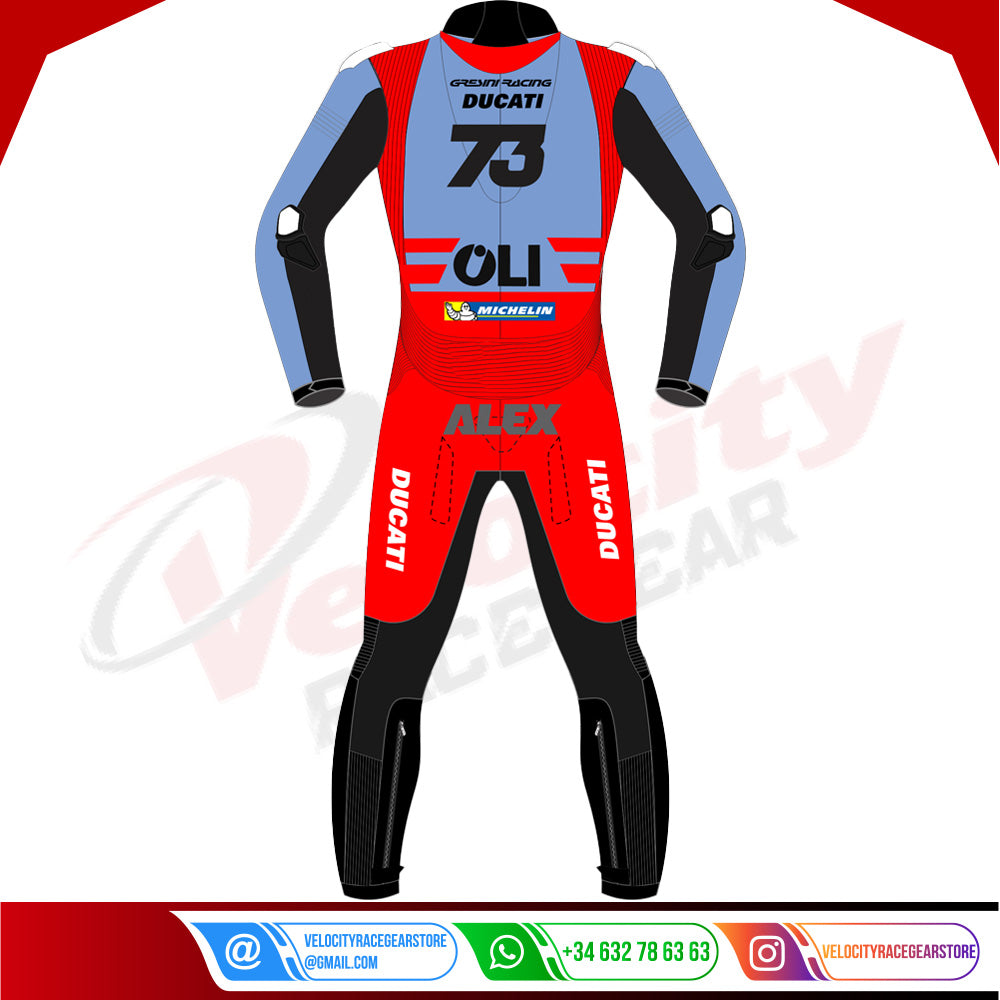 Alex Marquez MotoGP 2023 Team Gresini Ducati Racing Suit - Velocity Racegear-null