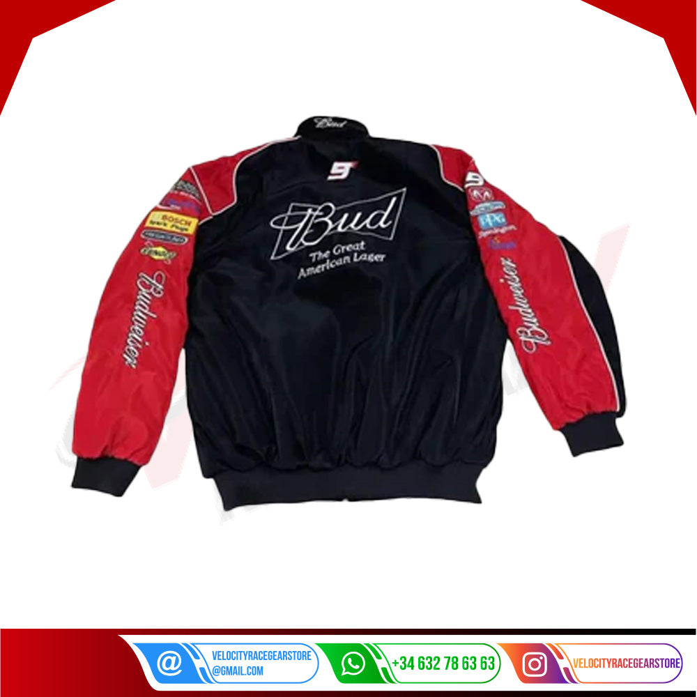 Budweiser F1 Racing Embroidered Retro Limited Edition Jacket - Velocity Racegear-Budweiser F1 Racing Embroidered Retro Limited Edition Jacket - Velocity Racegear-F1 jacket