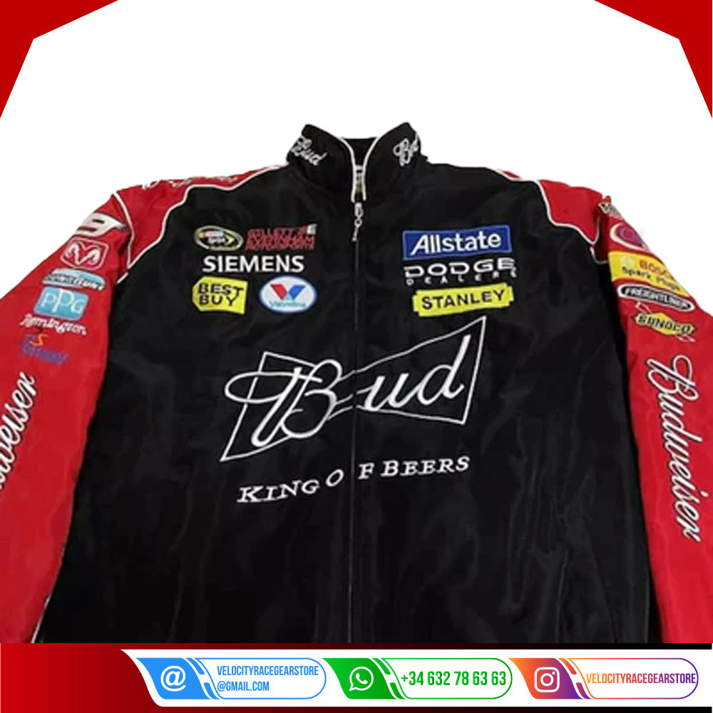 Budweiser F1 Racing Embroidered Retro Limited Edition Jacket - Velocity Racegear-Budweiser F1 Racing Embroidered Retro Limited Edition Jacket - Velocity Racegear-F1 jacket