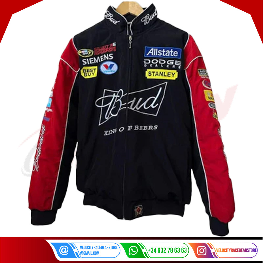 Budweiser F1 Racing Embroidered Retro Limited Edition Jacket - Velocity Racegear-Budweiser F1 Racing Embroidered Retro Limited Edition Jacket - Velocity Racegear-F1 jacket