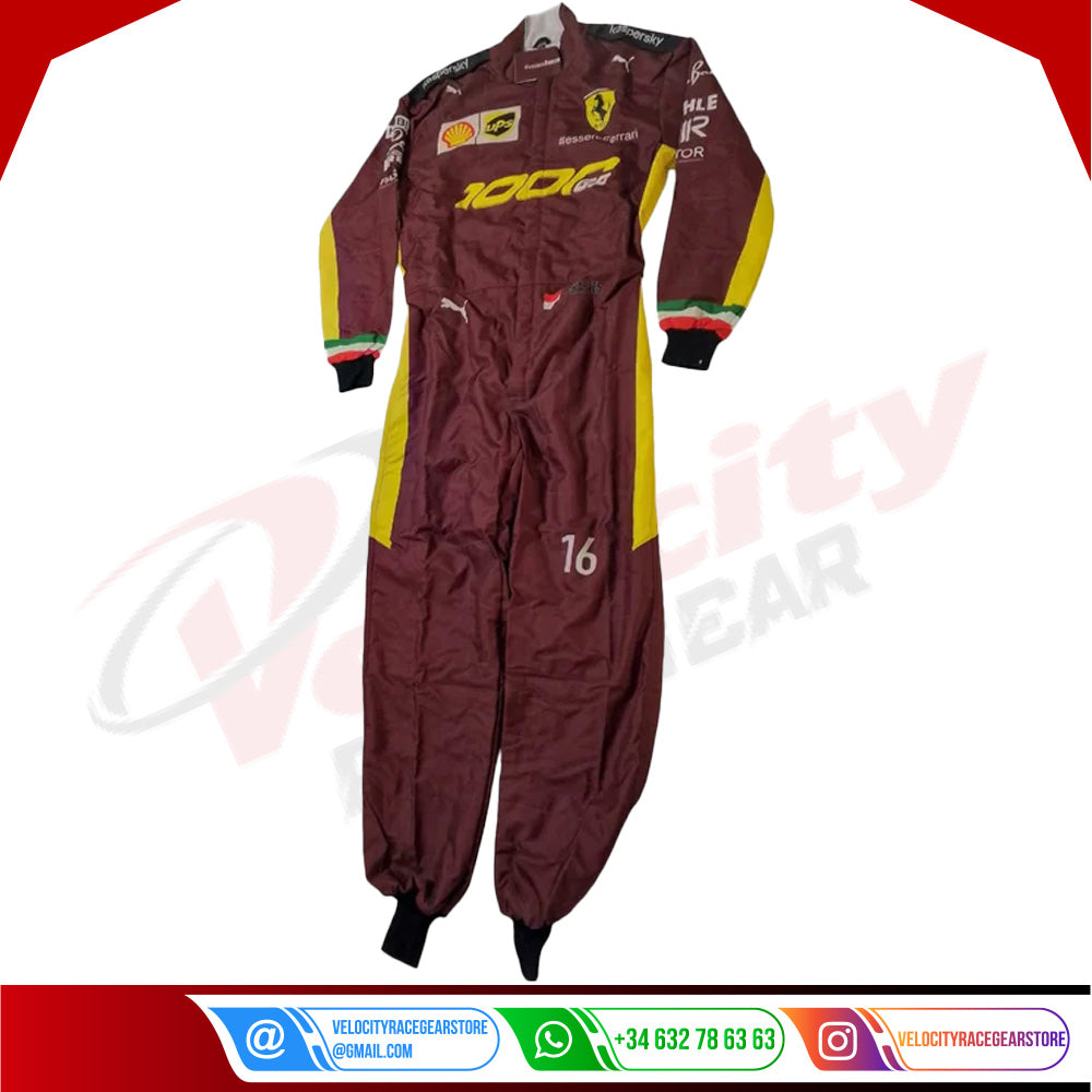 Charles Leclerc Sebastian Vettel 2020 F1 Replica Race Suit - Scuderia Ferrari 1000s - Velocity Racegear-Charles Leclerc Sebastian Vettel 2020 F1 Replica Race Suit - Scuderia Ferrari 1000s - Velocity Racegear-F1 Racing Suit