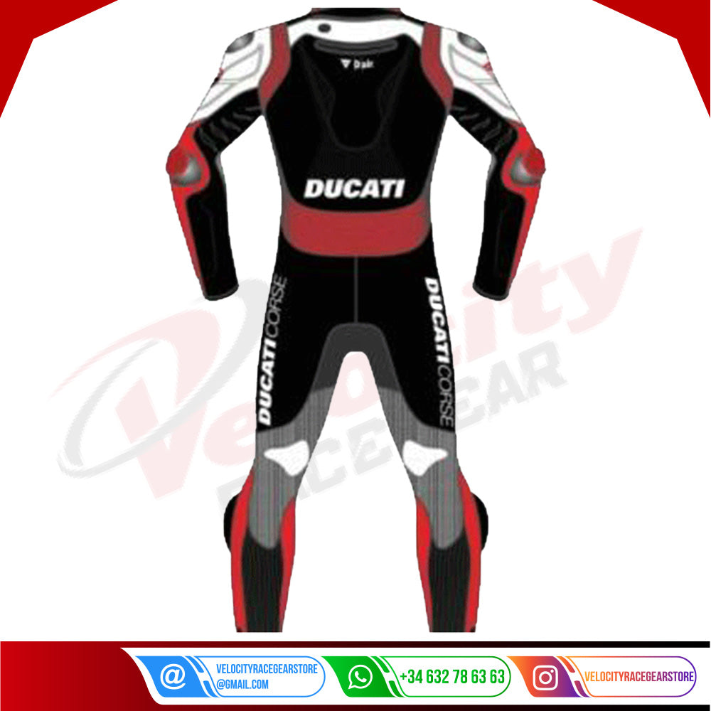 Ducati Corse Motorbike Leather Suit - Velocity Racegear-null