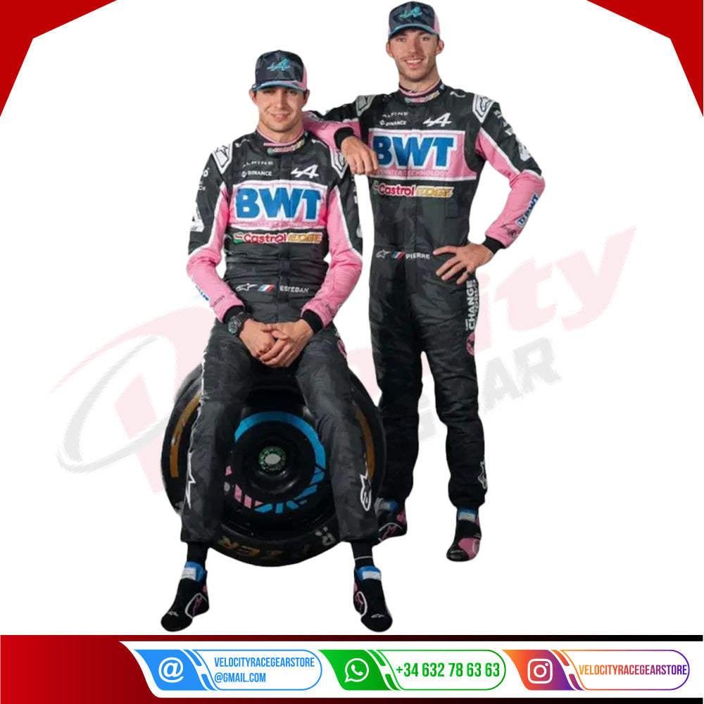 Esteban Ocon 2023 BWT Alpine F1 Team Race Suit - Las Vegas GP - Velocity Racegear-Esteban Ocon 2023 BWT Alpine F1 Team Race Suit - Las Vegas GP - Velocity Racegear-F1 Racing Suit