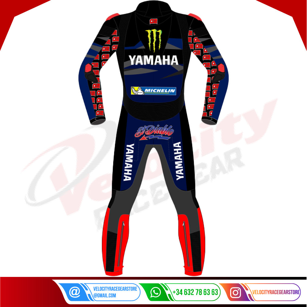 Fabio Quartararo MotoGP 2023 Yamaha Monster Energy Leather Suit - Velocity Racegear-null