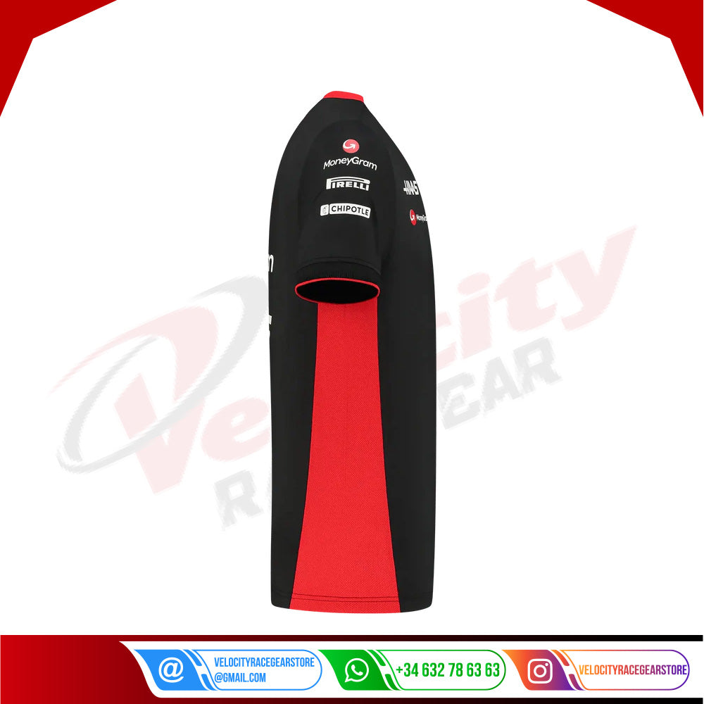 Fitted T-shirt Haas F1 Team - Velocity Racegear-Fitted T-shirt Haas F1 Team - Velocity Racegear-F1 Polo Shirts