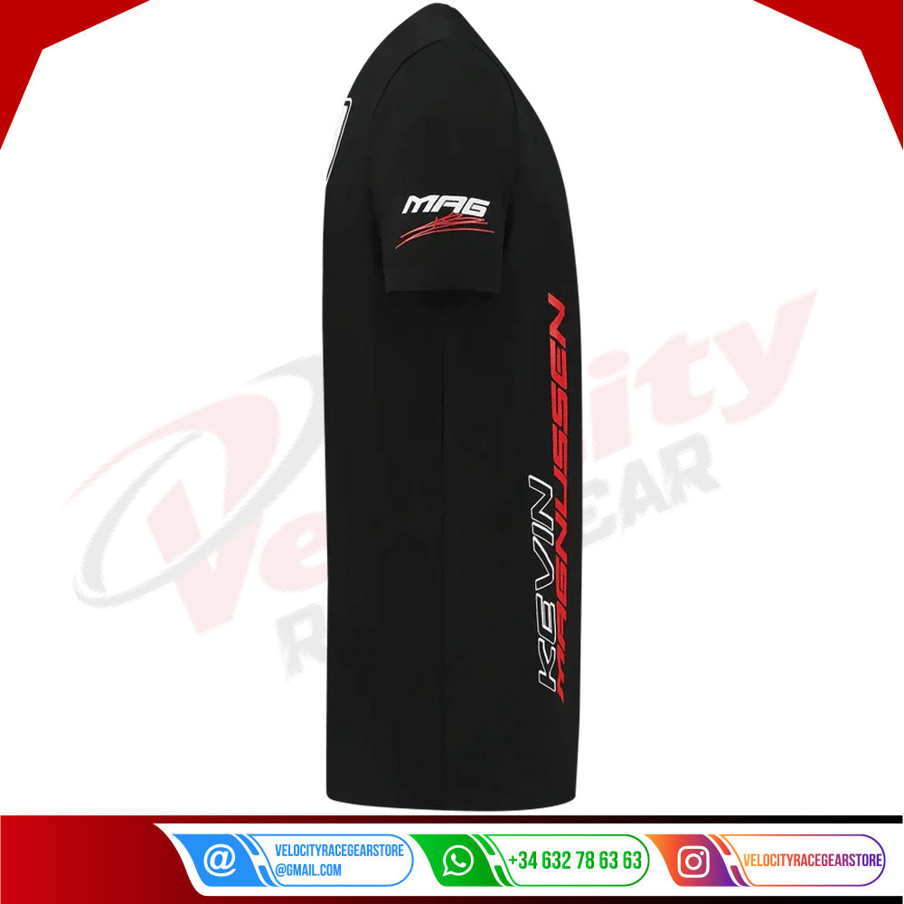 Kevin Magnussen 2023 T-shirt Black New desinged - Velocity Racegear-Kevin Magnussen 2023 T-shirt Black New desinged - Velocity Racegear-F1 Polo Shirts