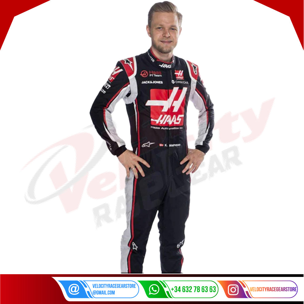 Kevin Magnussen F1 Haas F2020 Race Suit - Velocity Racegear-Kevin Magnussen F1 Haas F2020 Race Suit - Velocity Racegear-F1 Racing Suit