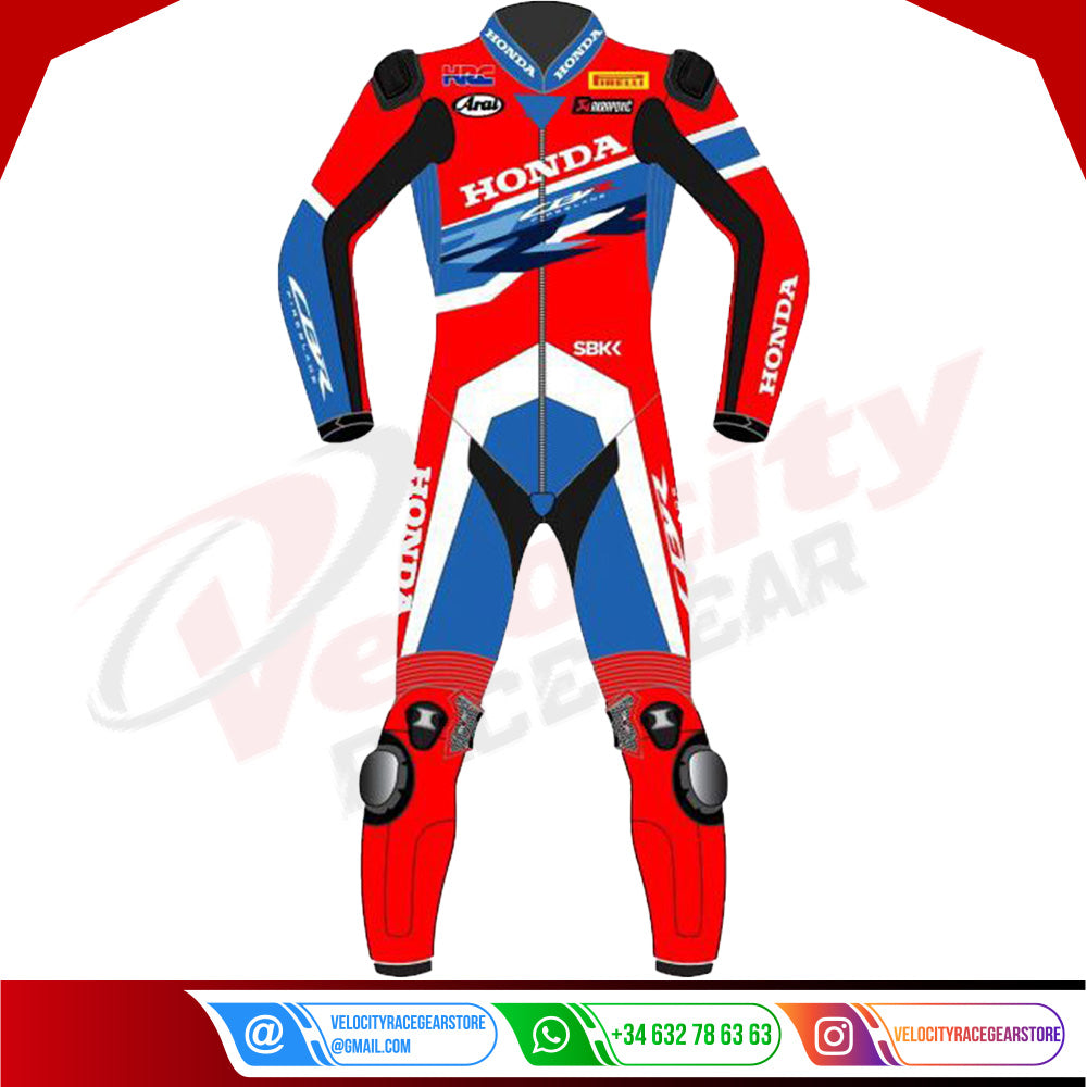 Leon Haslam Honda CBR Leathers WSBK 2020 - Velocity Racegear-null