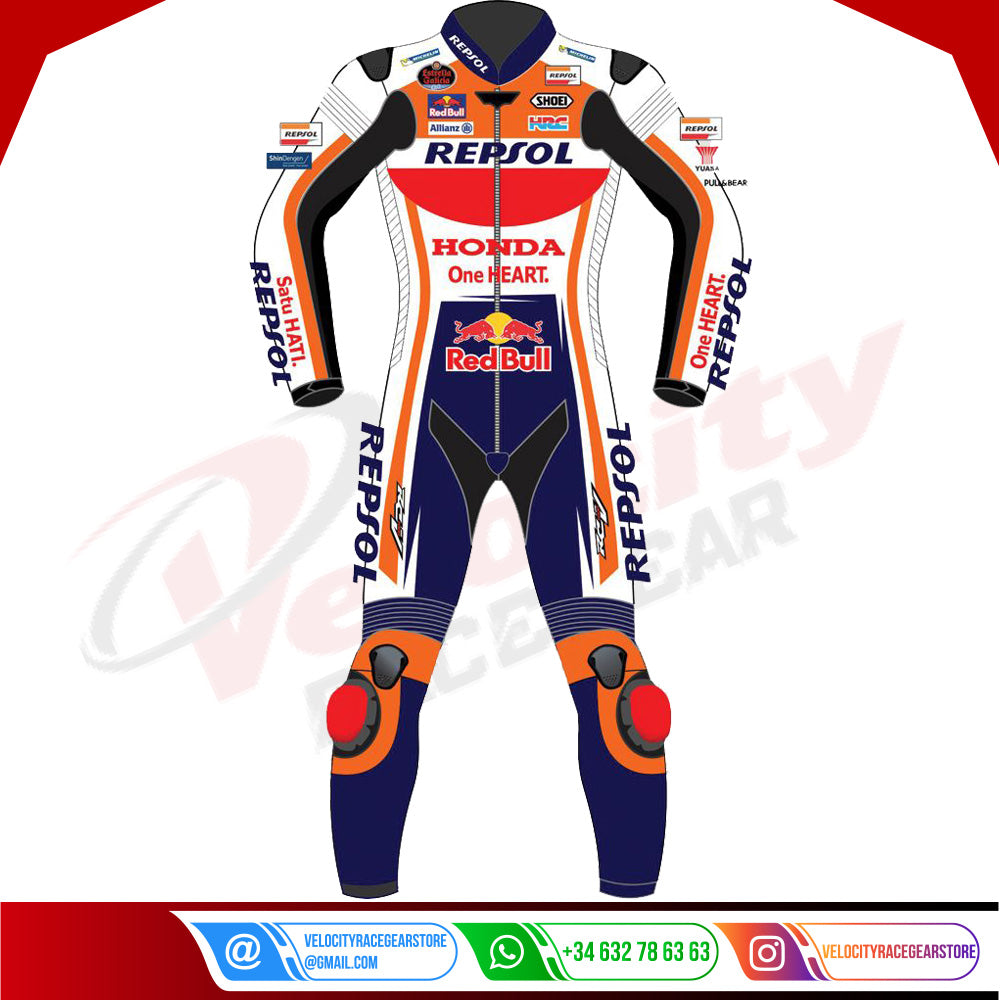 Marc Marquez Honda Bike Leather Suit MotoGP 2022 - Velocity Racegear-null