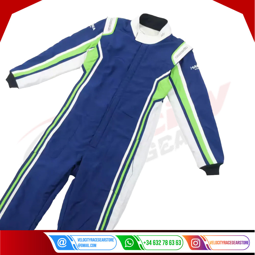 Marina Custom Blue Racing Suits - Velocity Racegear-Marina Custom Blue Racing Suits - Velocity Racegear-Kart Racing Suit