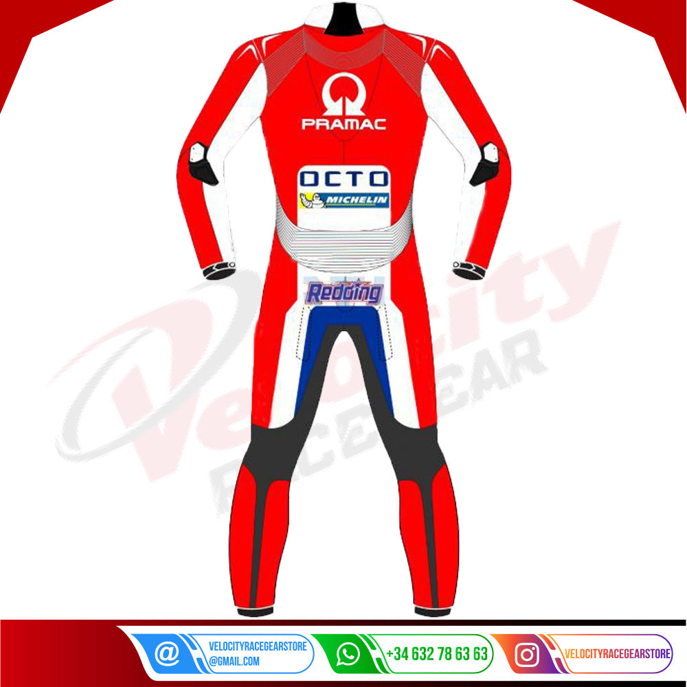 Scott Redding Ducati Pramac 2017 Motogp Leather Suit - Velocity Racegear-null