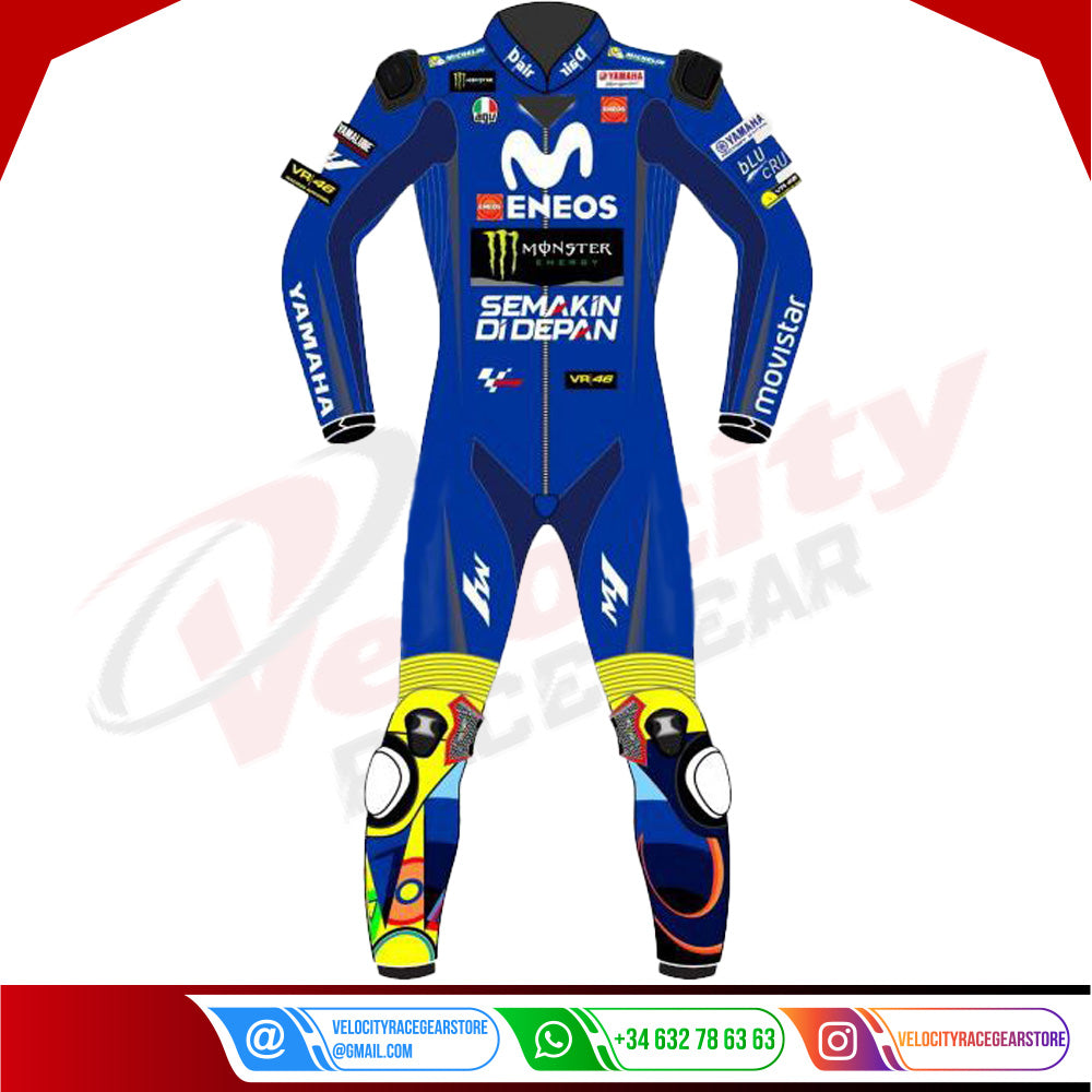 Valentino Rossi Movistar Yamaha Motogp 2018 Race Suit - Velocity Racegear-null